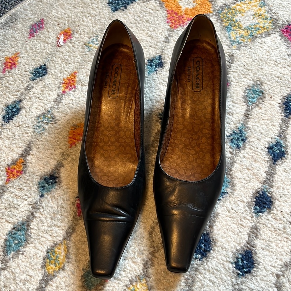 Vintage COACH kitten heels